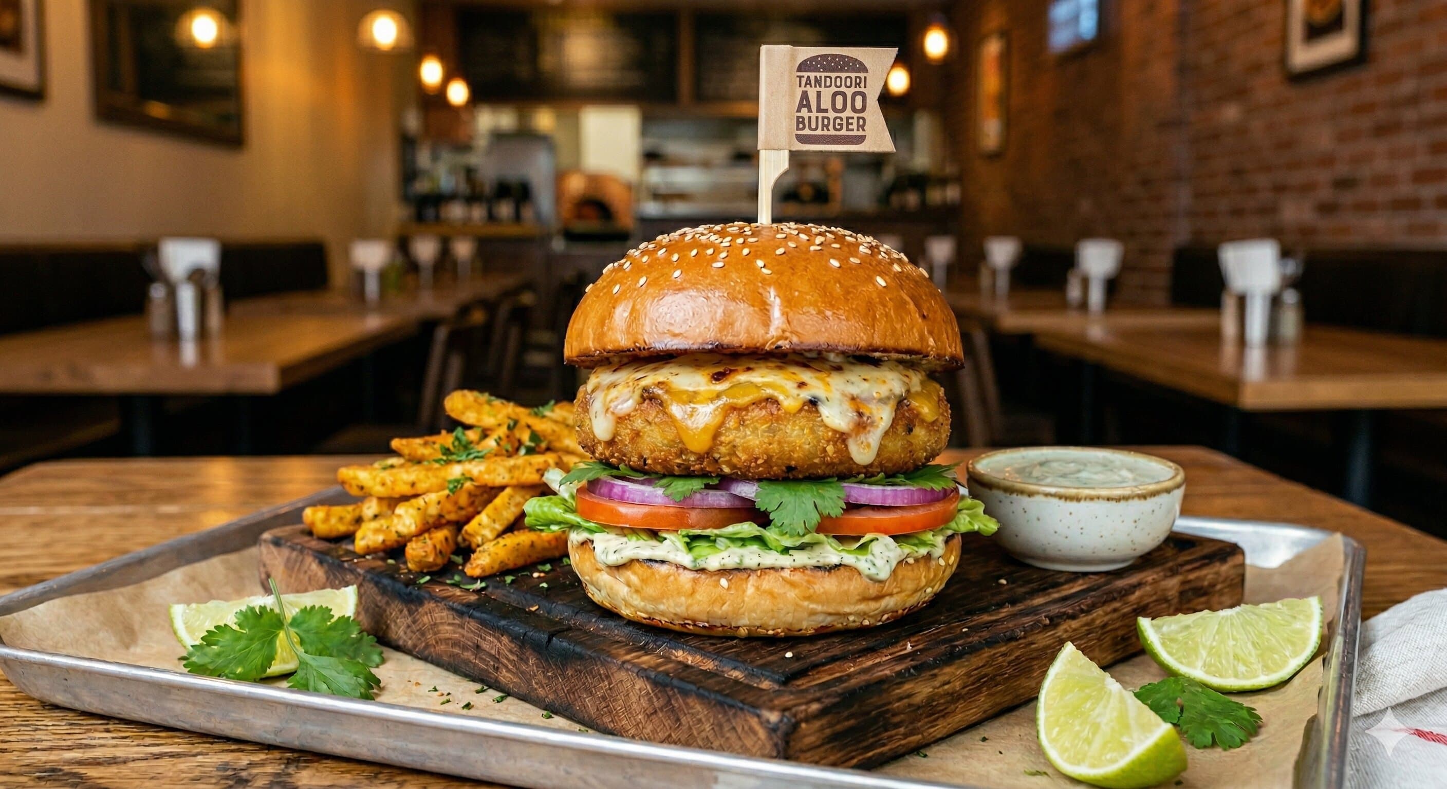 Tandoori Cheese Burger